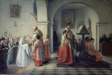 Bendiciendo el pan, 1879